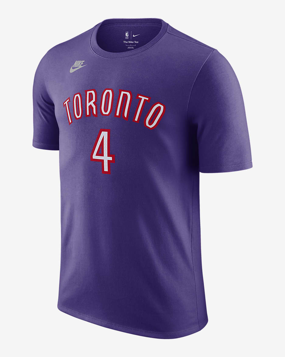 Scottie Barnes Toronto Raptors Essential Hardwood Classics Men's Nike NBA T-Shirt - Field Purple