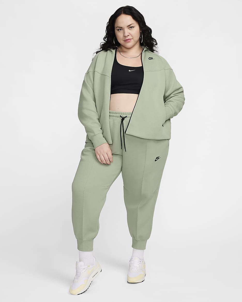 Nike Sportswear Tech Fleece Windrunner Women's Full-Zip Hoodie (Plus Size) - Jade Horizon/Black