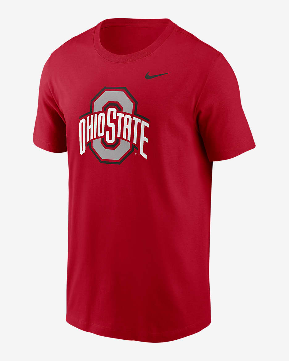 Ohio State Buckeyes Primetime Evergreen Logo Men's Nike College T-Shirt - Scarlet