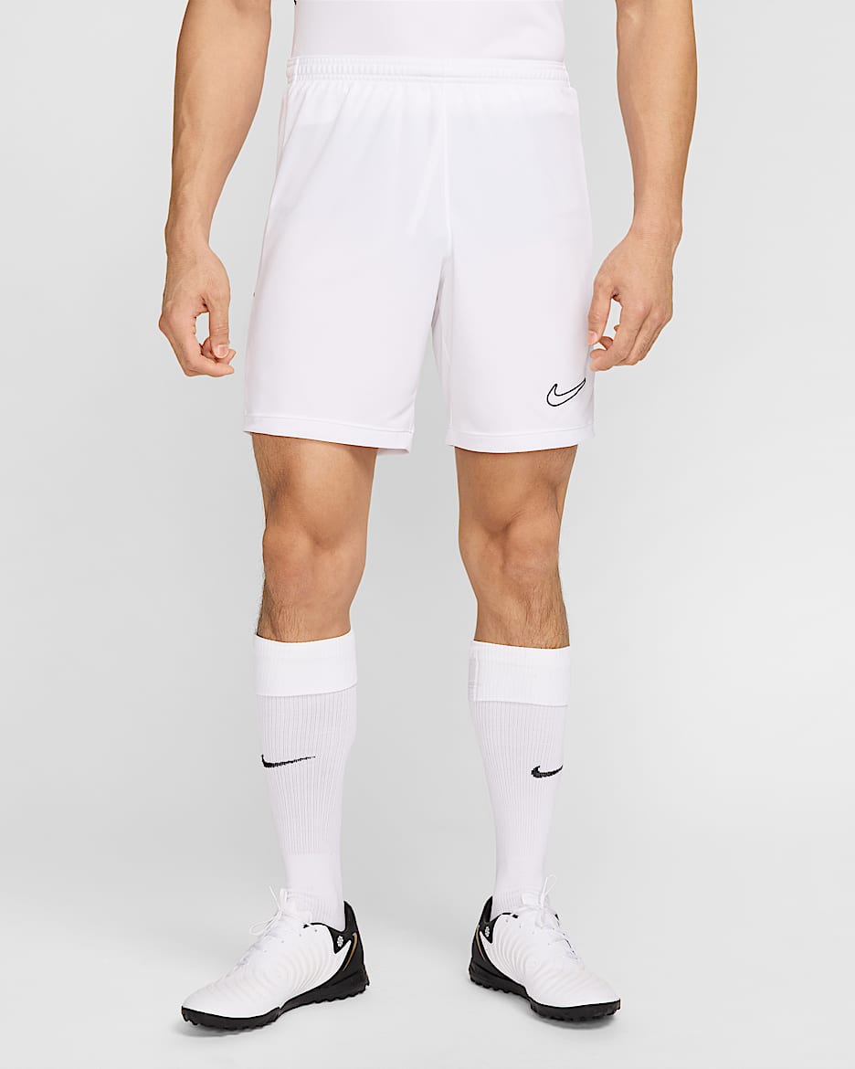 Nike Academy Men's Dri-FIT Soccer Shorts - White/White/Black