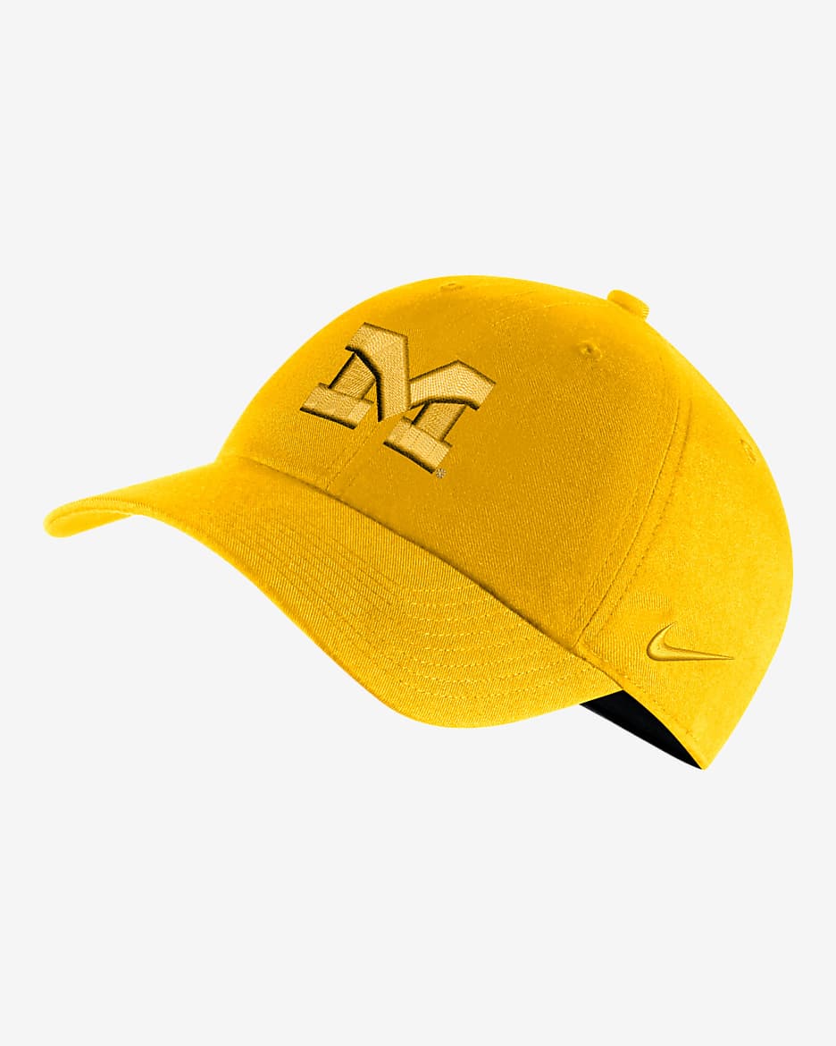 Michigan Heritage86 Nike College Logo Cap - Amarillo