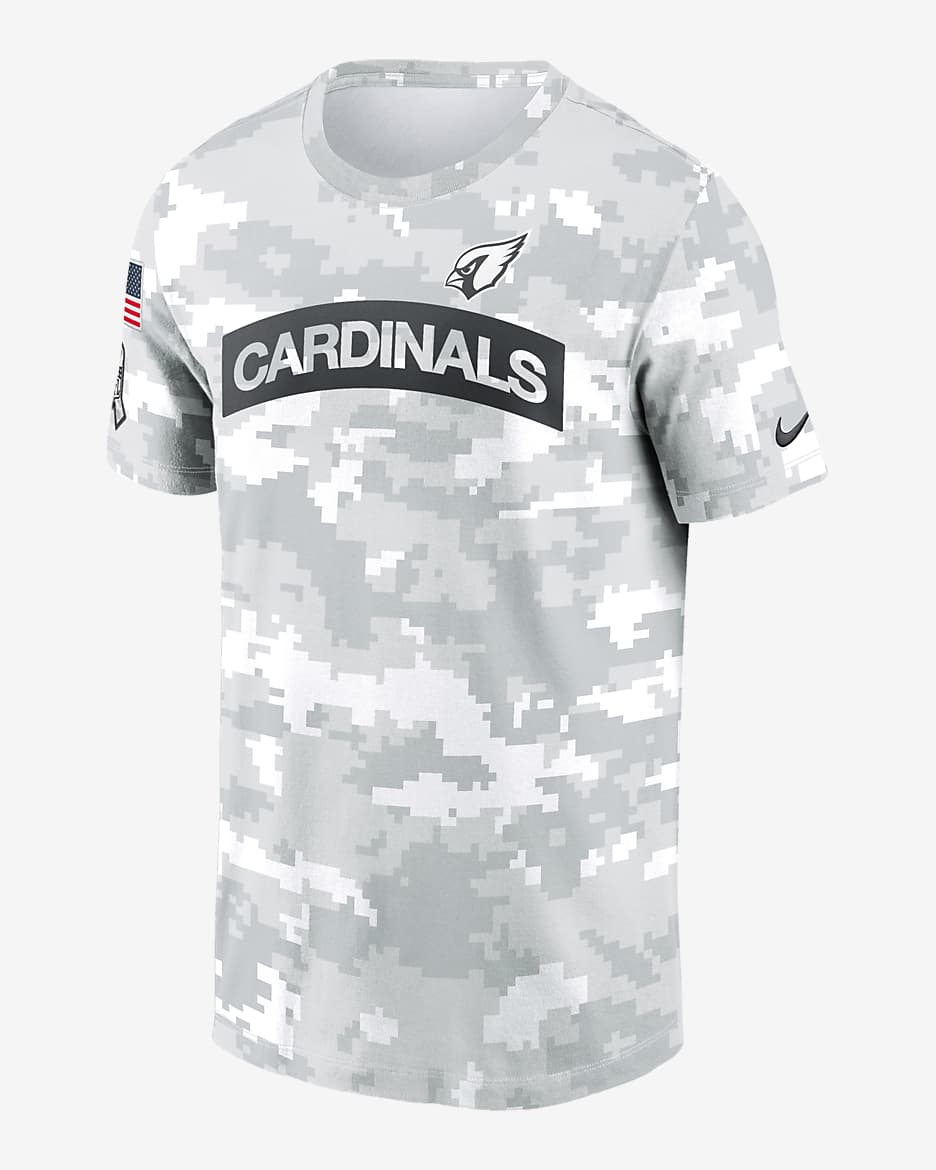 Arizona Cardinals Salute to Service Edge Arch Men's Nike Dri-FIT NFL T-Shirt - White