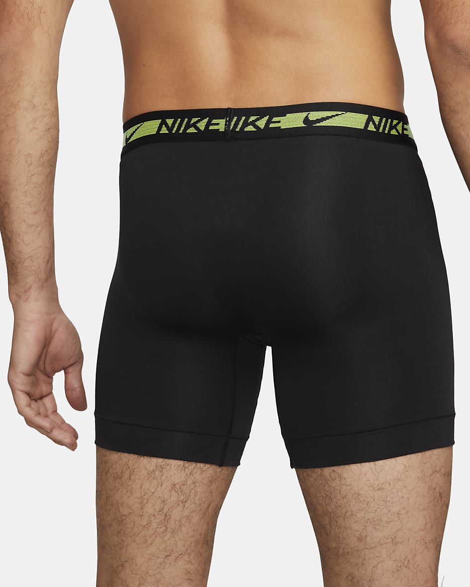 Nike Dri-FIT Ultra-Stretch Micro Men's Boxer Briefs (3-Pack) - Black