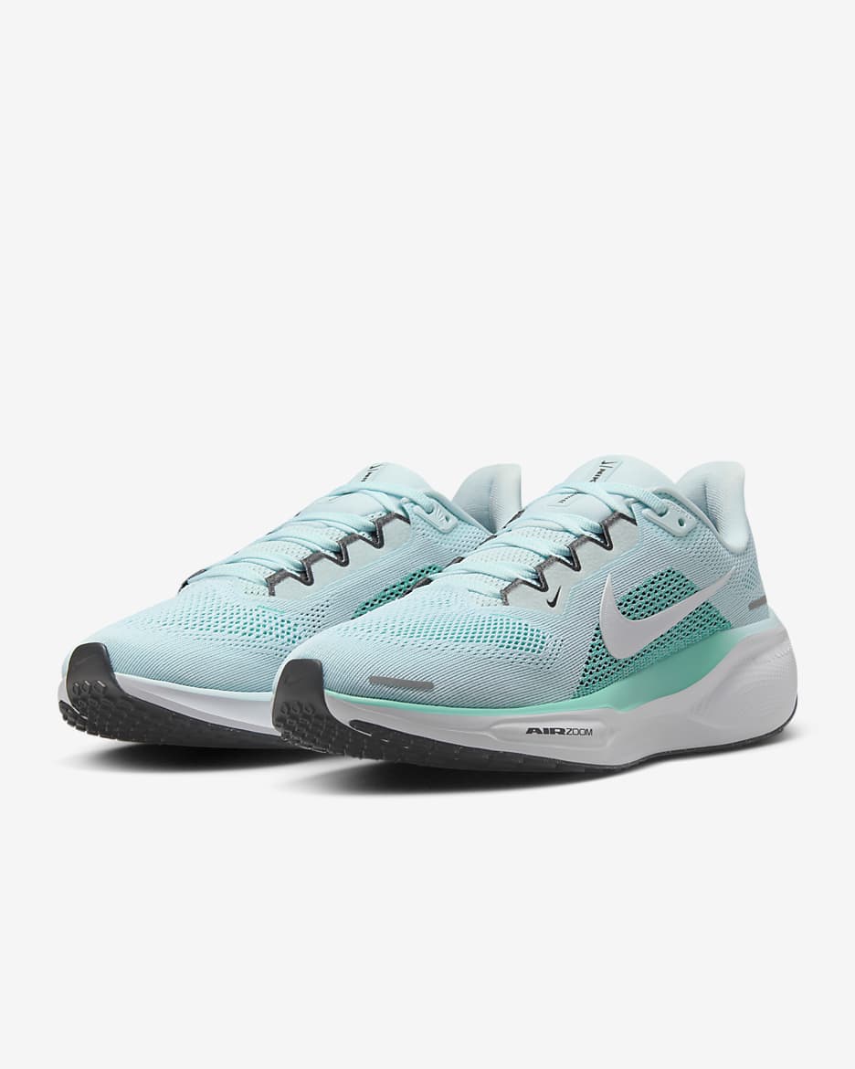 Nike Pegasus 41 Women's Road Running Shoes - Glacier Blue/Green Frost/Black/White