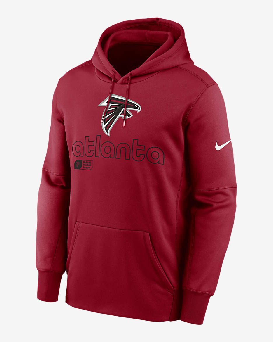 Atlanta Falcons Men’s Nike Therma NFL Pullover Hoodie - Red