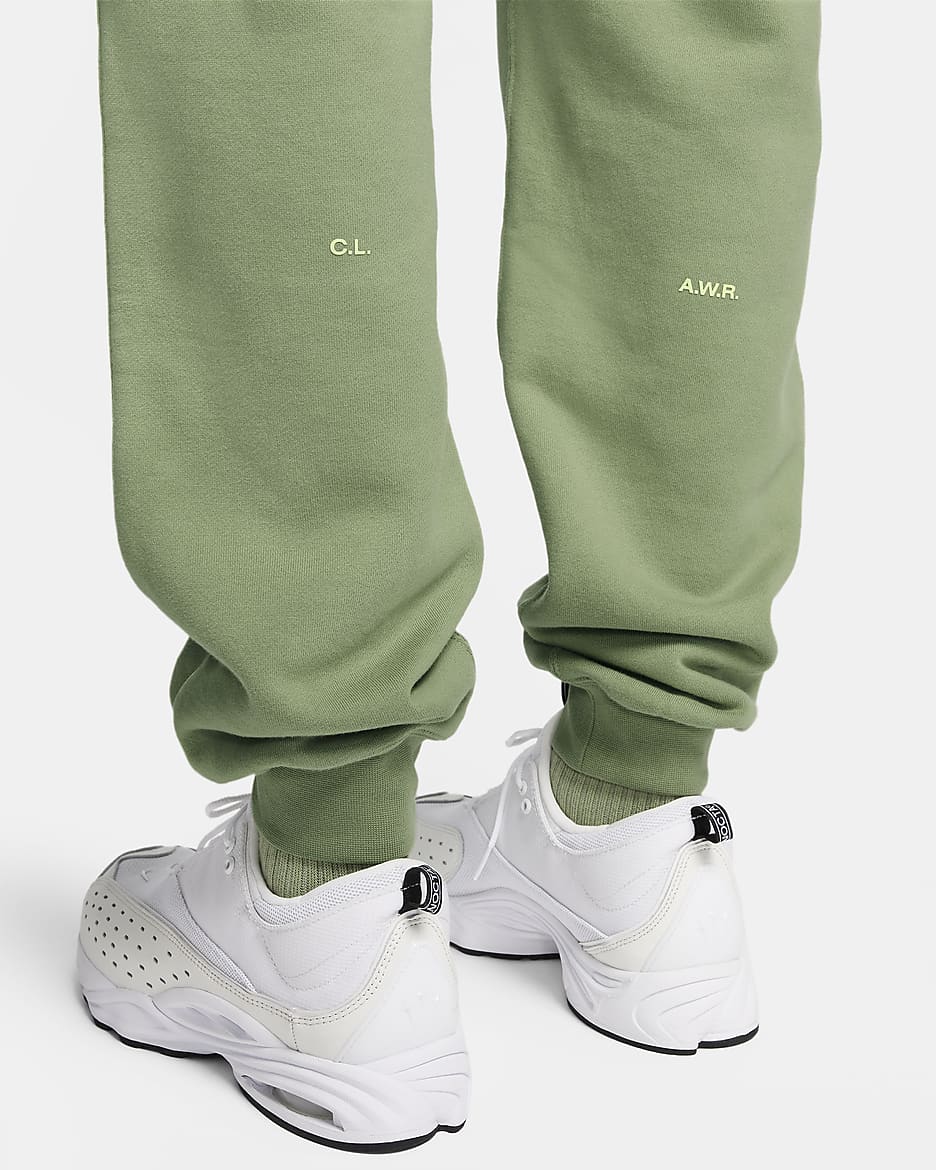 NOCTA NOCTA Fleece CS Tracksuit Bottoms - Oil Green/Light Liquid Lime