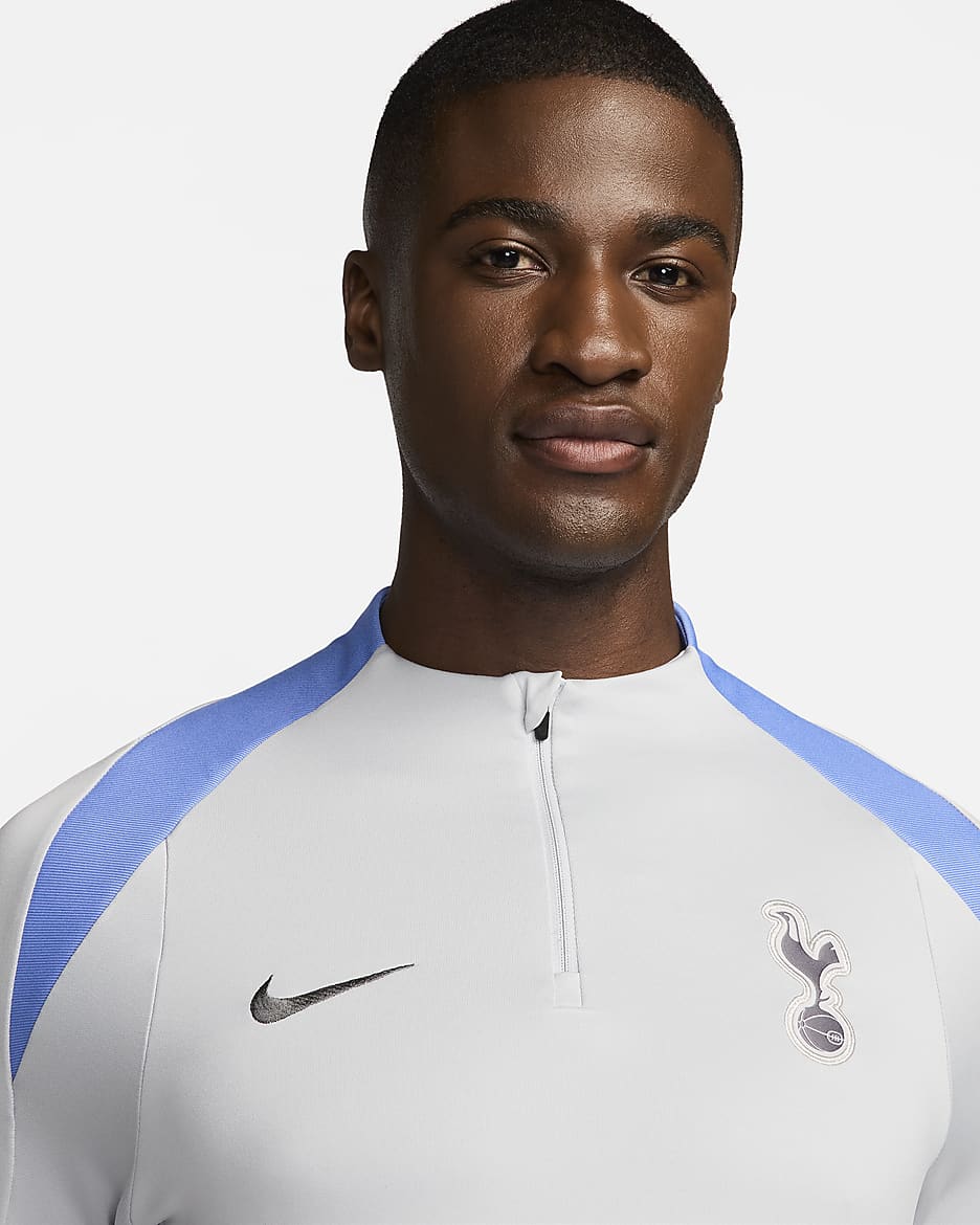 Męska treningowa koszulka piłkarska Nike Dri-FIT Tottenham Hotspur Strike - Grey Fog/Grey Fog/Polar/Dark Grey