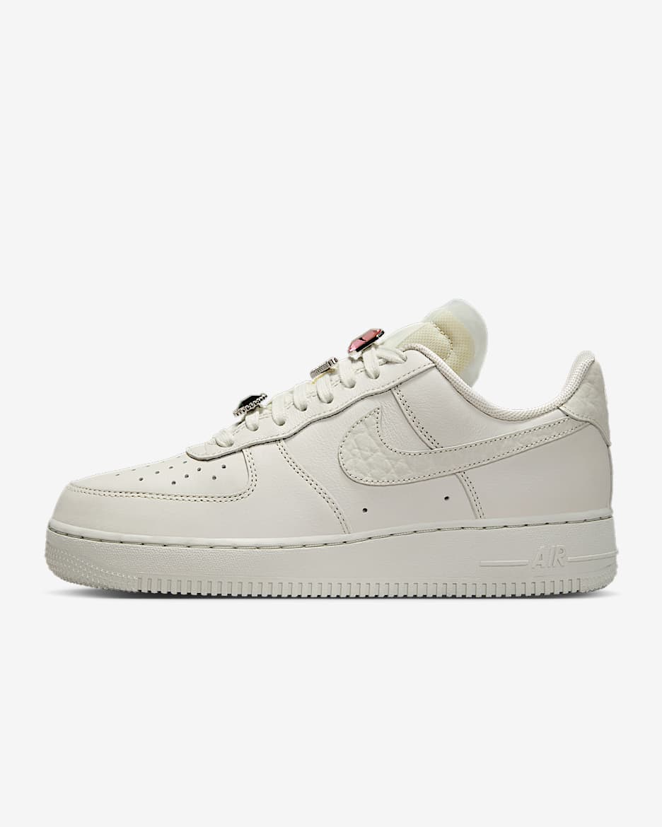 Dámská bota Nike Air Force 1 Low Premium - Light Bone/Kelly Green/Pink Foam/Light Bone