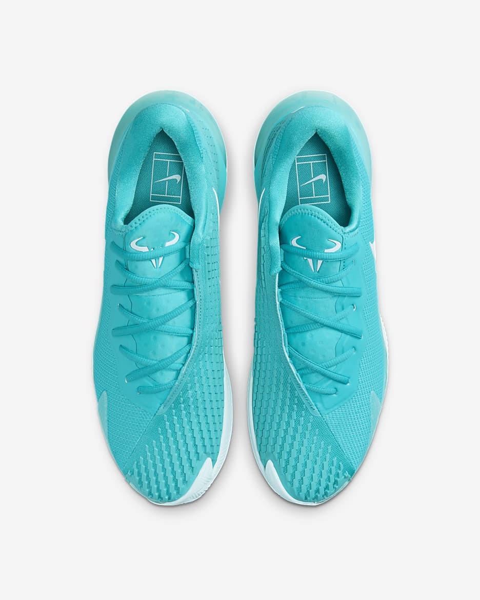 Chaussure de tennis pour terre battue NikeCourt Air Zoom Vapor Cage 4 Rafa pour Homme - Dusty Cactus/Glacier Blue/Blanc