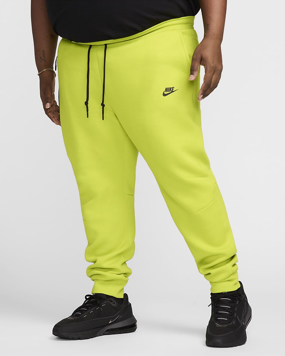 Joggers para hombre Nike Sportswear Tech Fleece - Cactus brillante/Negro