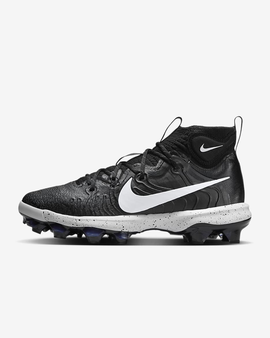 Tacos de béisbol para hombre Nike Alpha Huarache NXT MCS - Negro/Gris humo oscuro/Blanco
