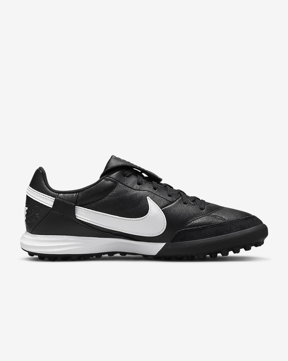 Nike Premier 3 TF Low-Top Football Shoes - Black/White