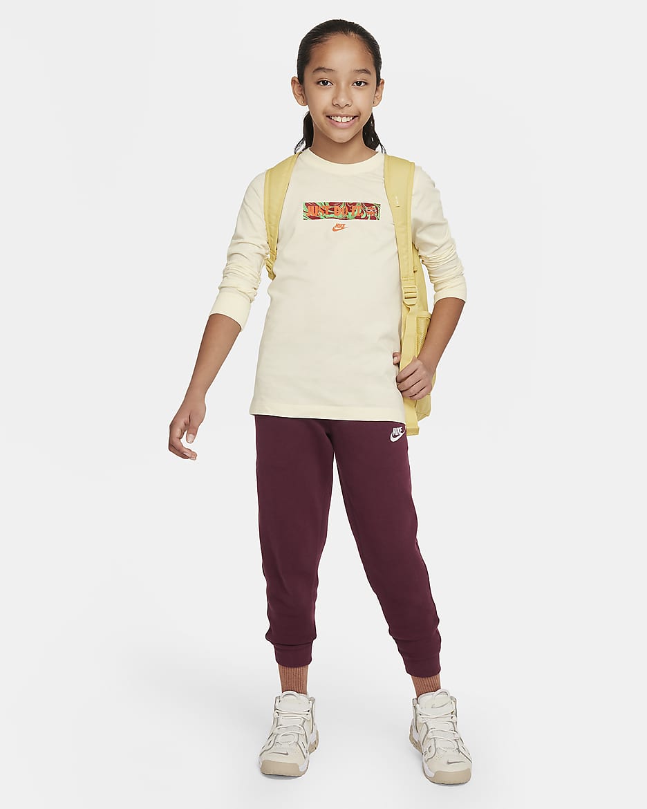 Nike Sportswear Big Kids' Long-Sleeve T-Shirt - Coconut Milk