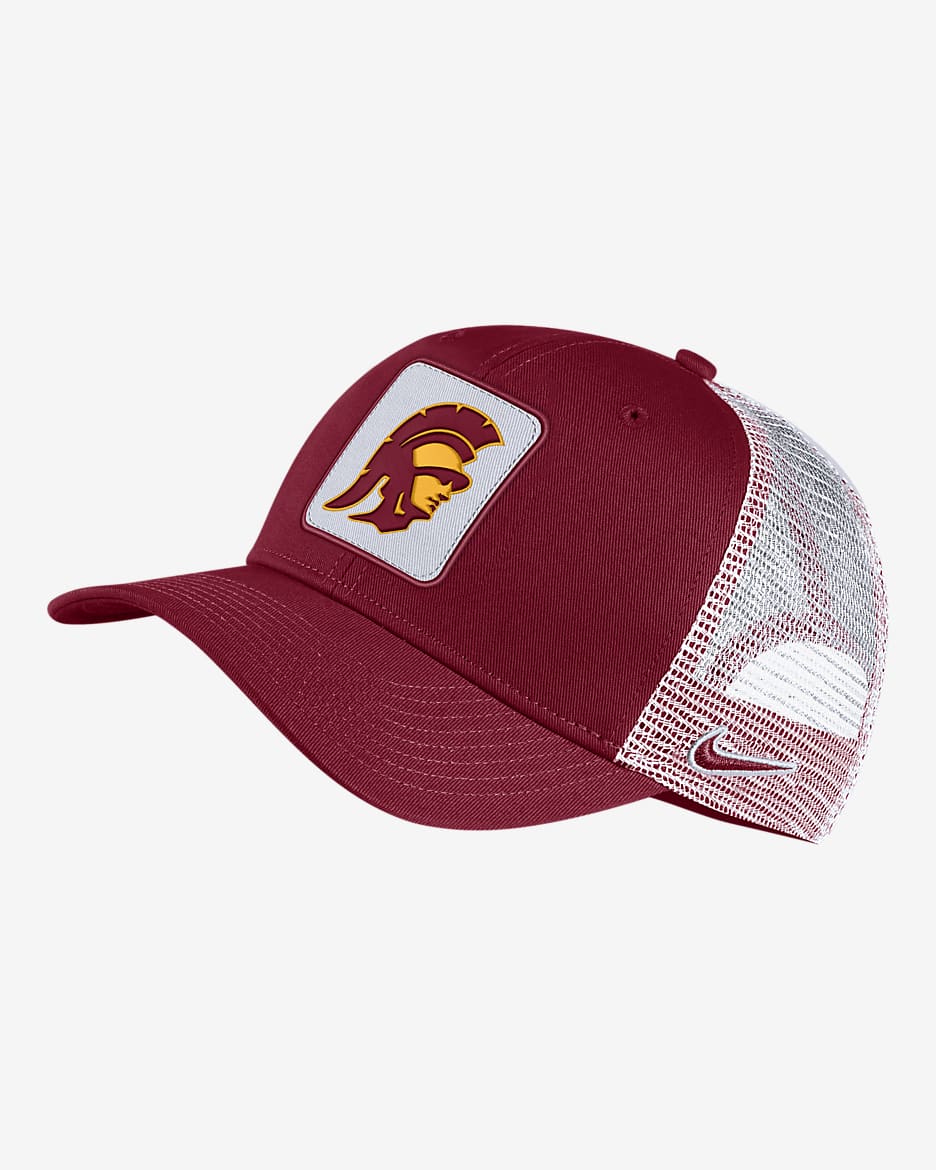 Gorra de rejilla ajustable Nike College Classic99 (USC) - Carmesí team