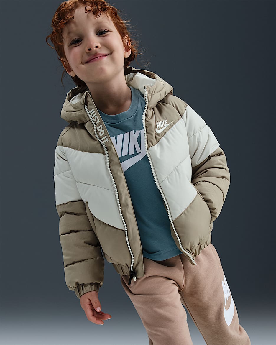 Nike Toddler Hooded Chevron Puffer Jacket