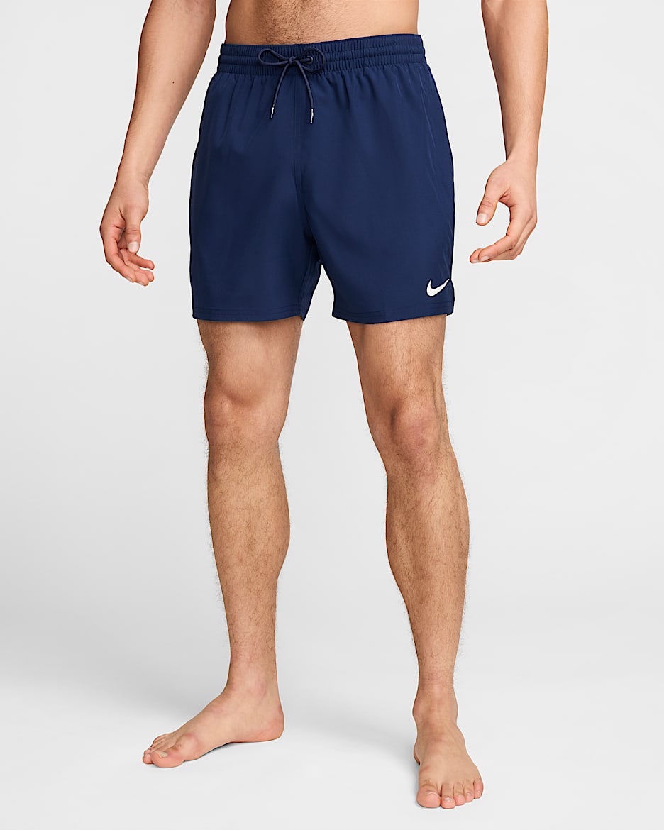 Shorts de vóleibol de 13 cm con ropa interior tipo bóxer para hombre Nike Swim Breaker - Azul marino medianoche