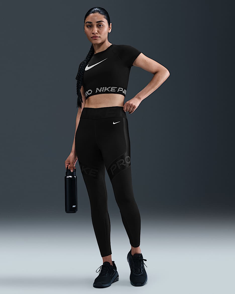 Nike Pro Sculpt Women's High-Waisted 7/8 Leggings - Black/Anthracite/White