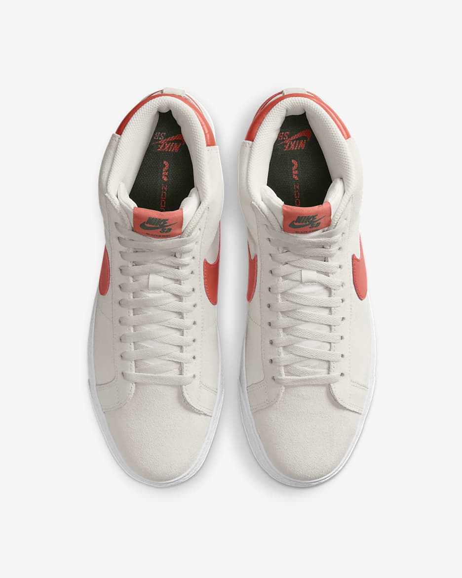 Nike SB Zoom Blazer Mid Skate Shoes - Phantom/White/Fir/Cosmic Clay