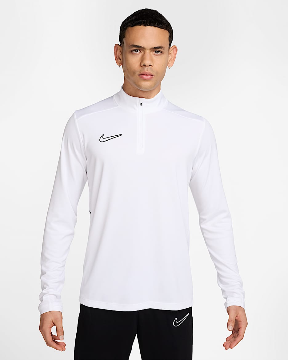 Nike Academy Men's Dri-FIT Football Drill Top - White/White/Black