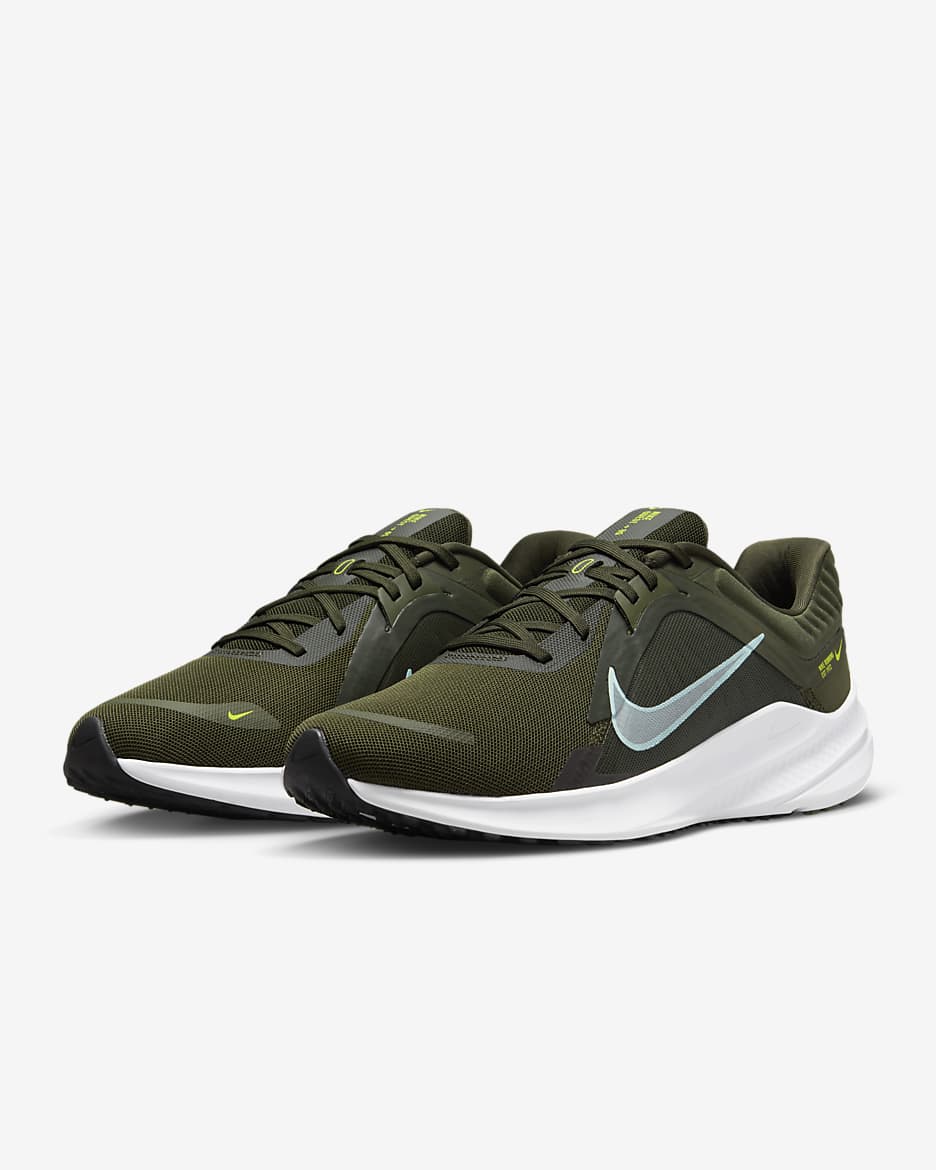 Tenis de correr en pavimento para hombre Nike Quest 5 - Caqui militar/Secuoya/Blanco/Azul glacial