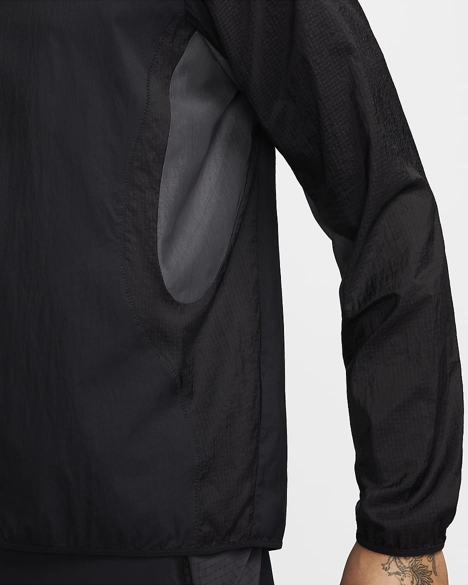 Nike Trail Aireez Men's Running Jacket - Black/Anthracite/Summit White