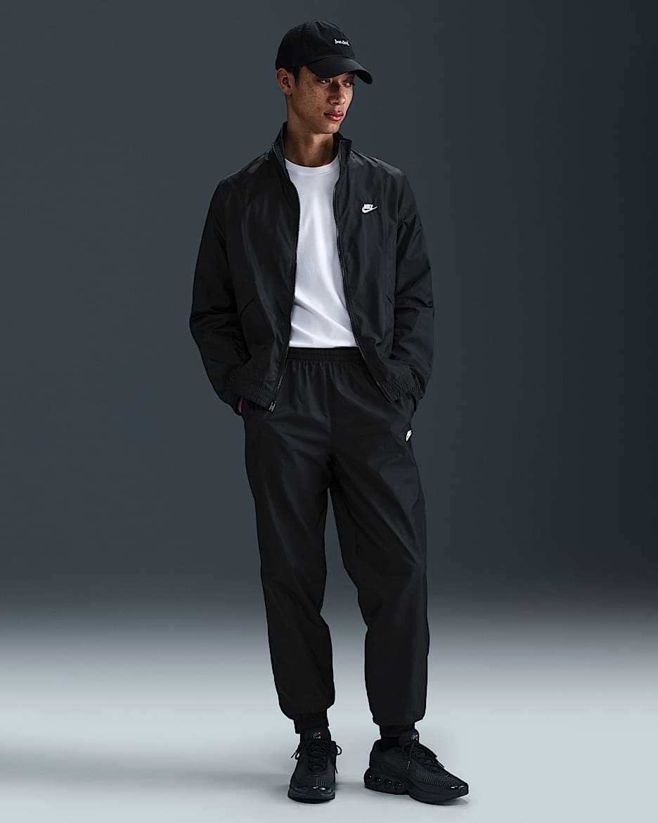 Nike Club Web-Tracksuit (Herren) - Schwarz/Schwarz/Weiß