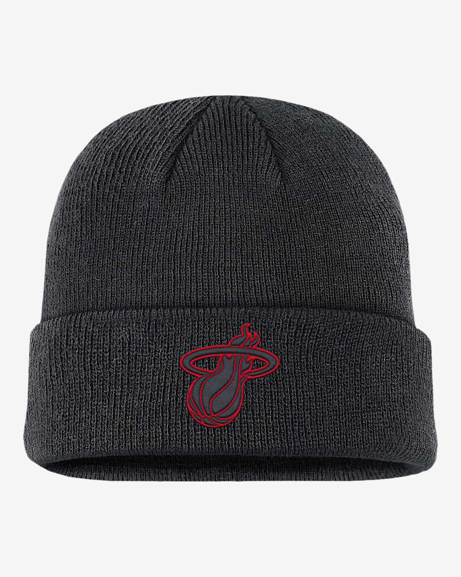 Gorro Nike de la NBA Miami Heat Terra City Edition - Negro