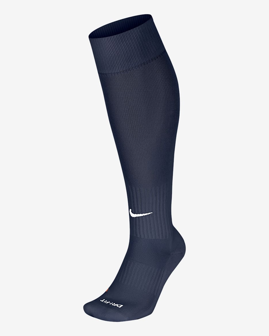 Långa fotbollsstrumpor Nike Academy  - Midnight Navy/Vit