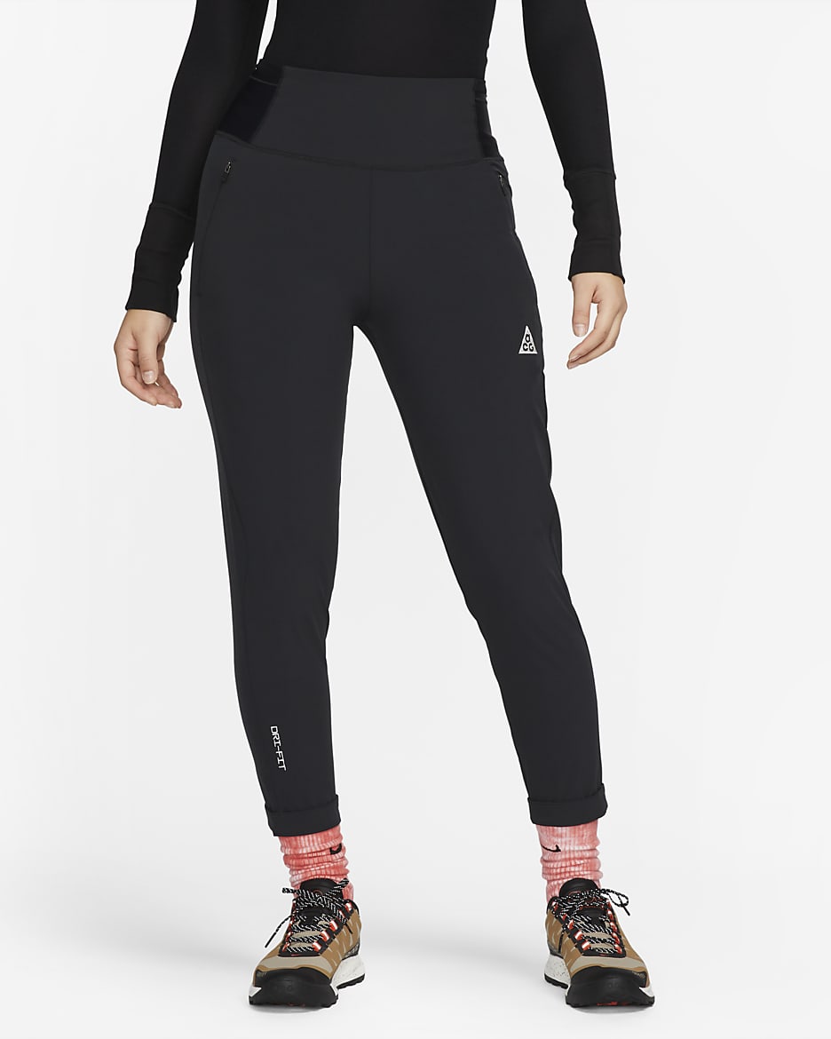 Nike ACG Dri-FIT 'New Sands' Women's High-Waisted Trousers - Black/Summit White