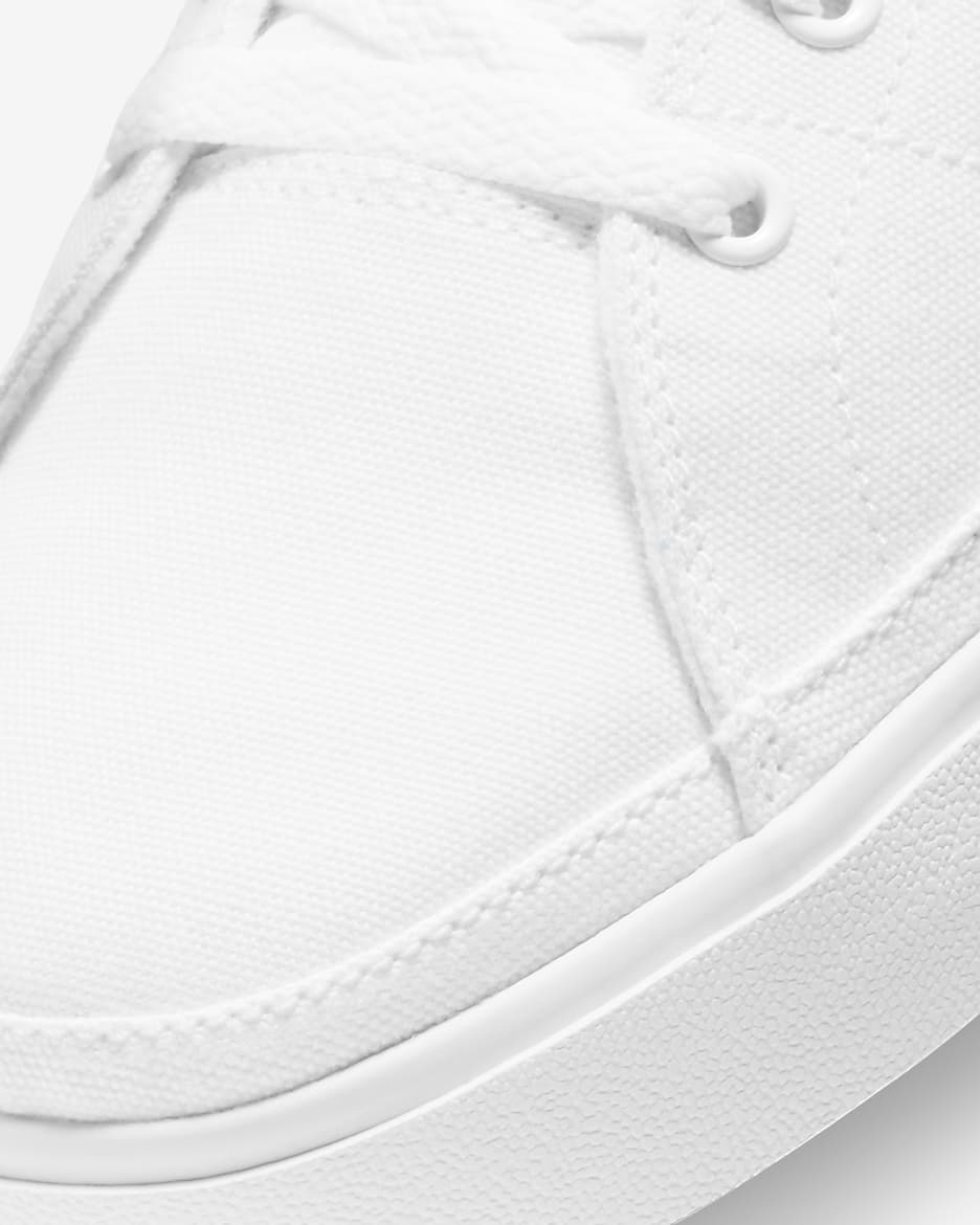 Nike Court Legacy Canvas Men's Shoes - White/Black/White