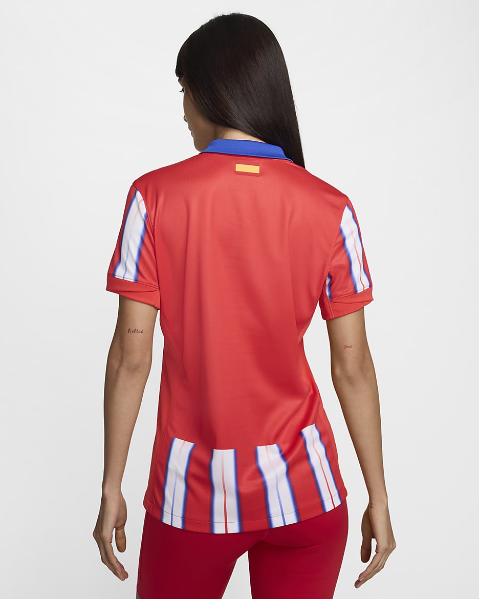 Fotbollströja Atlético Madrid 2024/25 Stadium (hemmaställ) Nike Dri-FIT Replica för kvinnor - Hyper Royal/Light Crimson/Vit