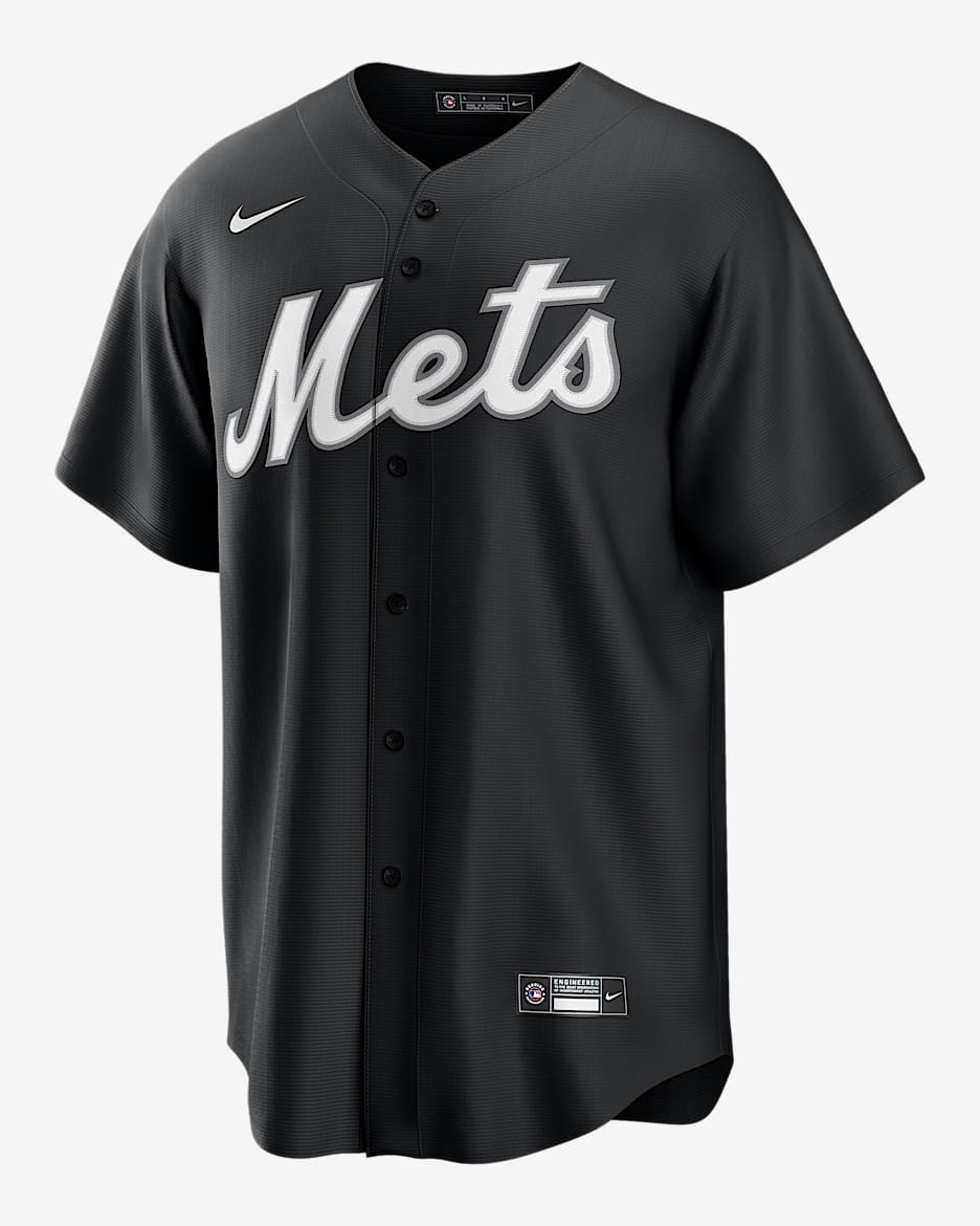 Pete Alonso New York Mets Men's Nike MLB Replica Jersey - Black