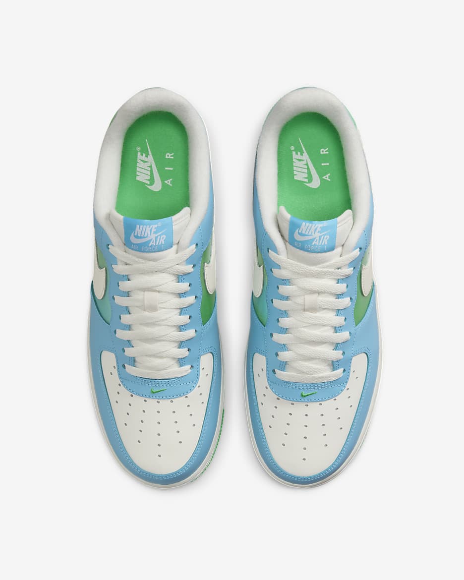 Nike Air Force 1 '07 Men's Shoes - Aquarius Blue/Green Shock/Vapor Green/Sail