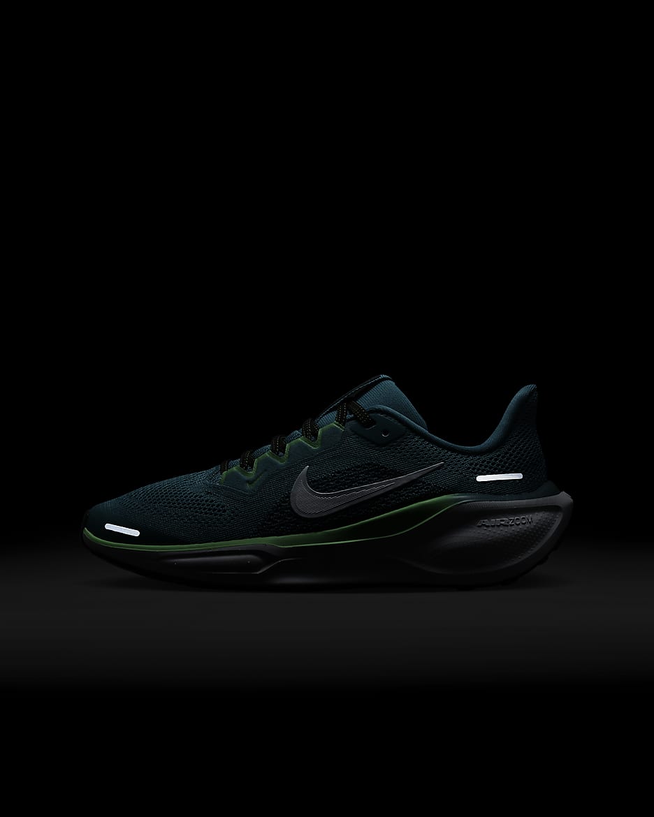 Chaussure de running sur route Nike Pegasus 41 pour ado - Aquamarine/Noir/Green Strike/Football Grey