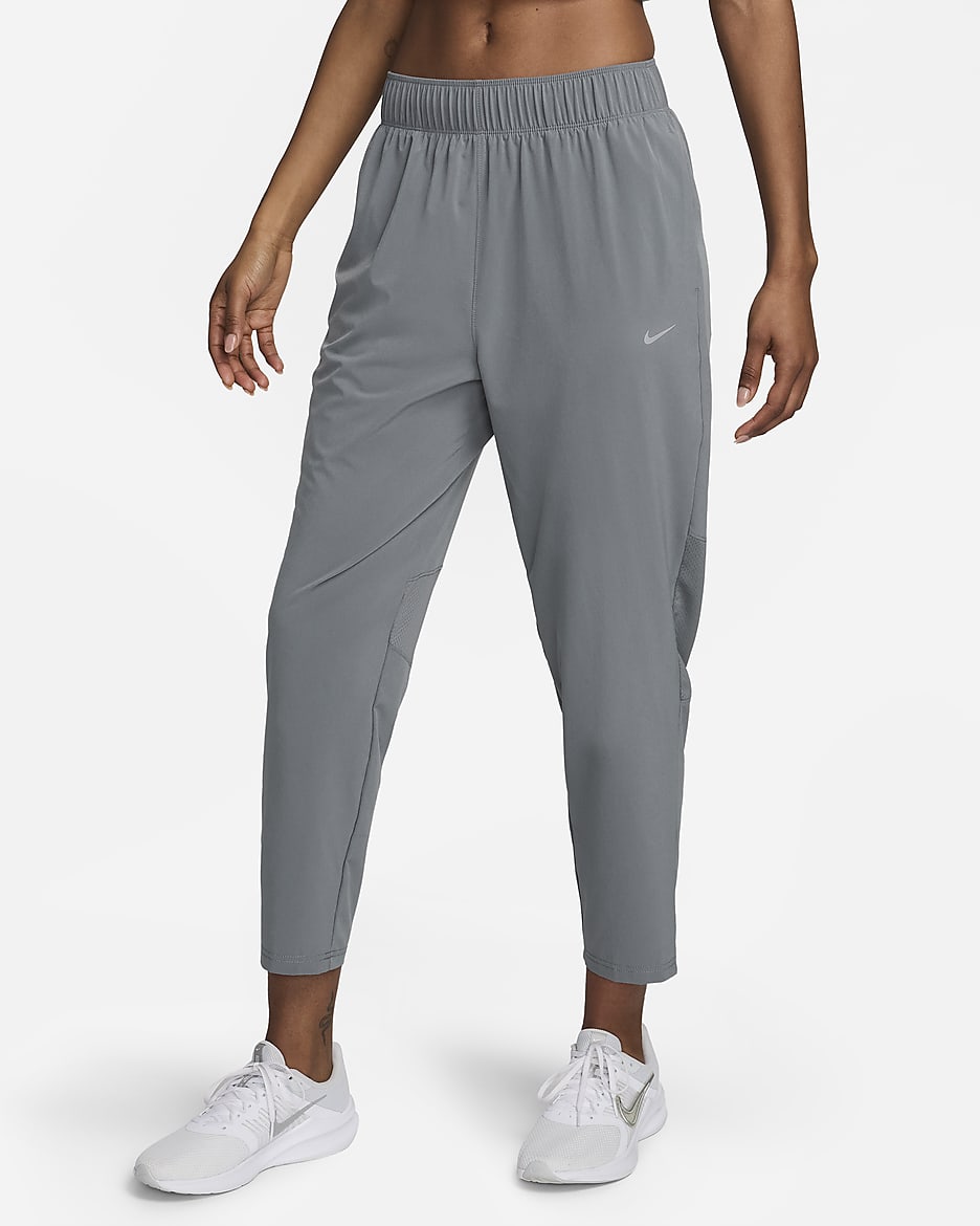Nike Dri-FIT Fast Women's Mid-Rise 7/8 Running Trousers - Smoke Grey