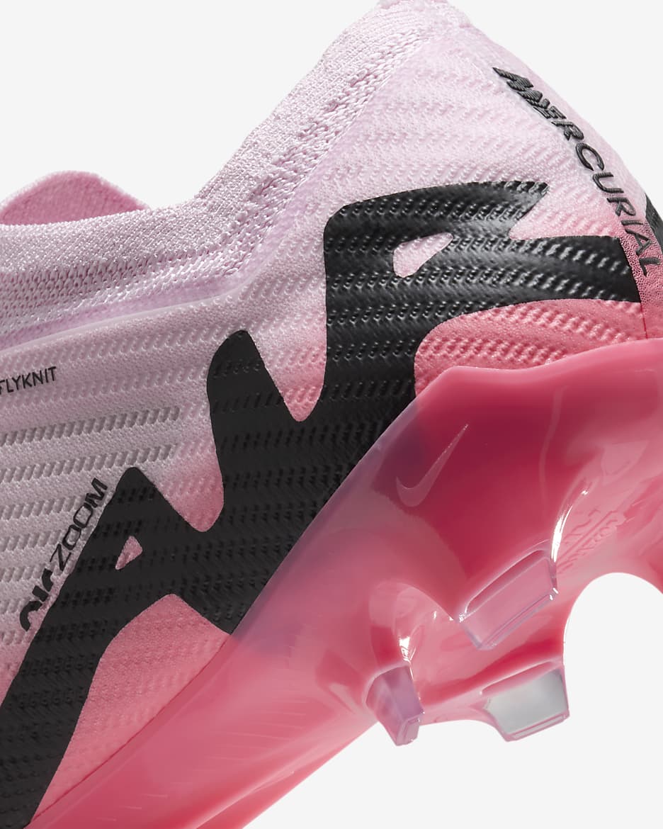 รองเท้าสตั๊ดฟุตบอลไม่หุ้มข้อ FG Nike Mercurial Vapor 15 Elite - Pink Foam/ดำ