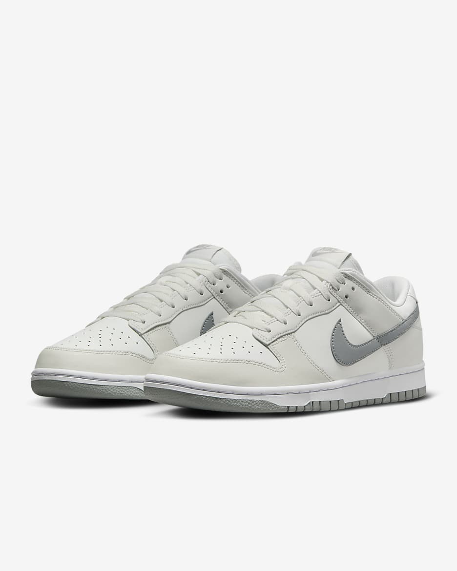 Nike Dunk Low Retro Men's Shoes - Summit White/Platinum Tint/White/Light Smoke Grey