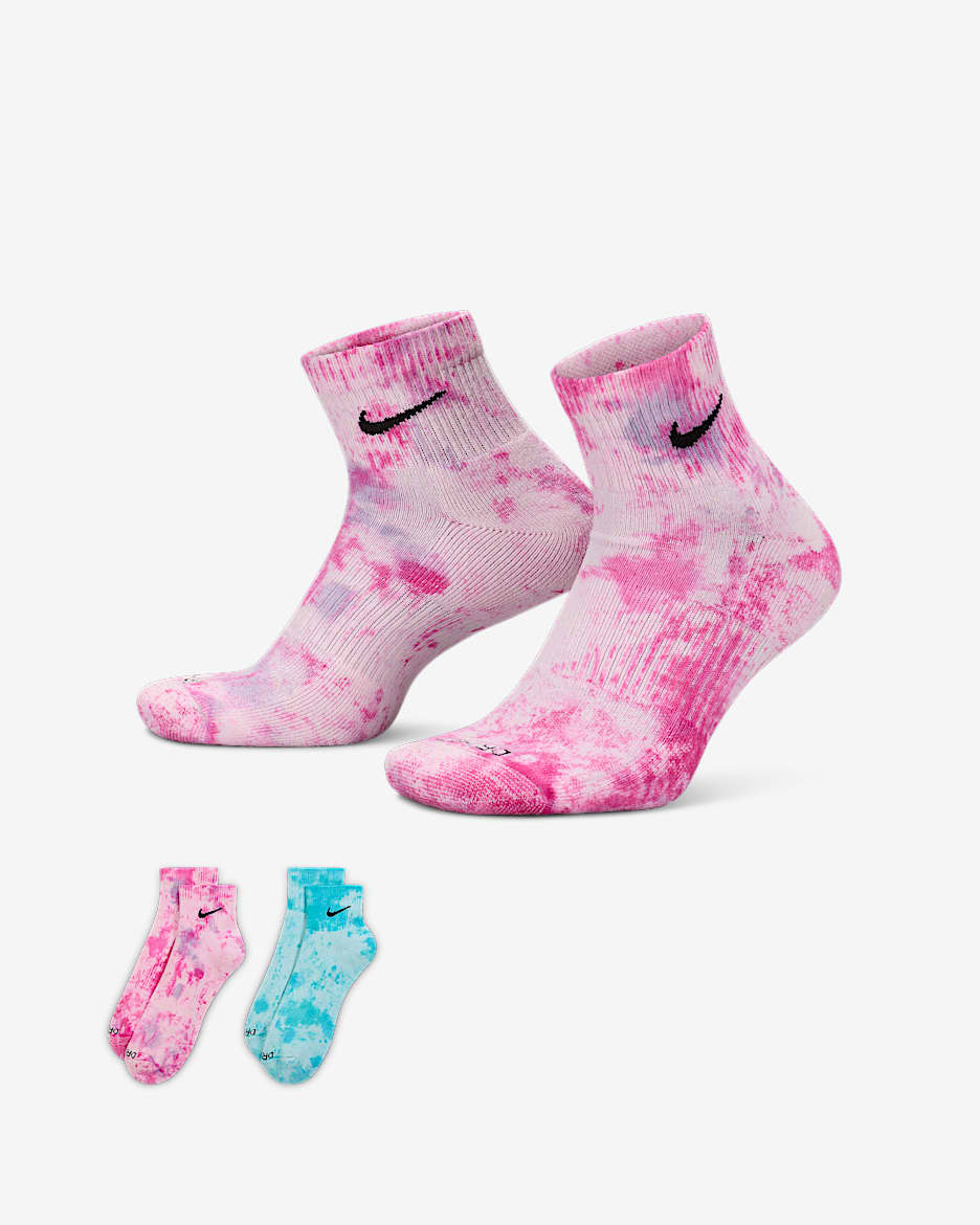 Calcetines al tobillo acolchados (2 pares) Nike Everyday Cushioned - Multicolor