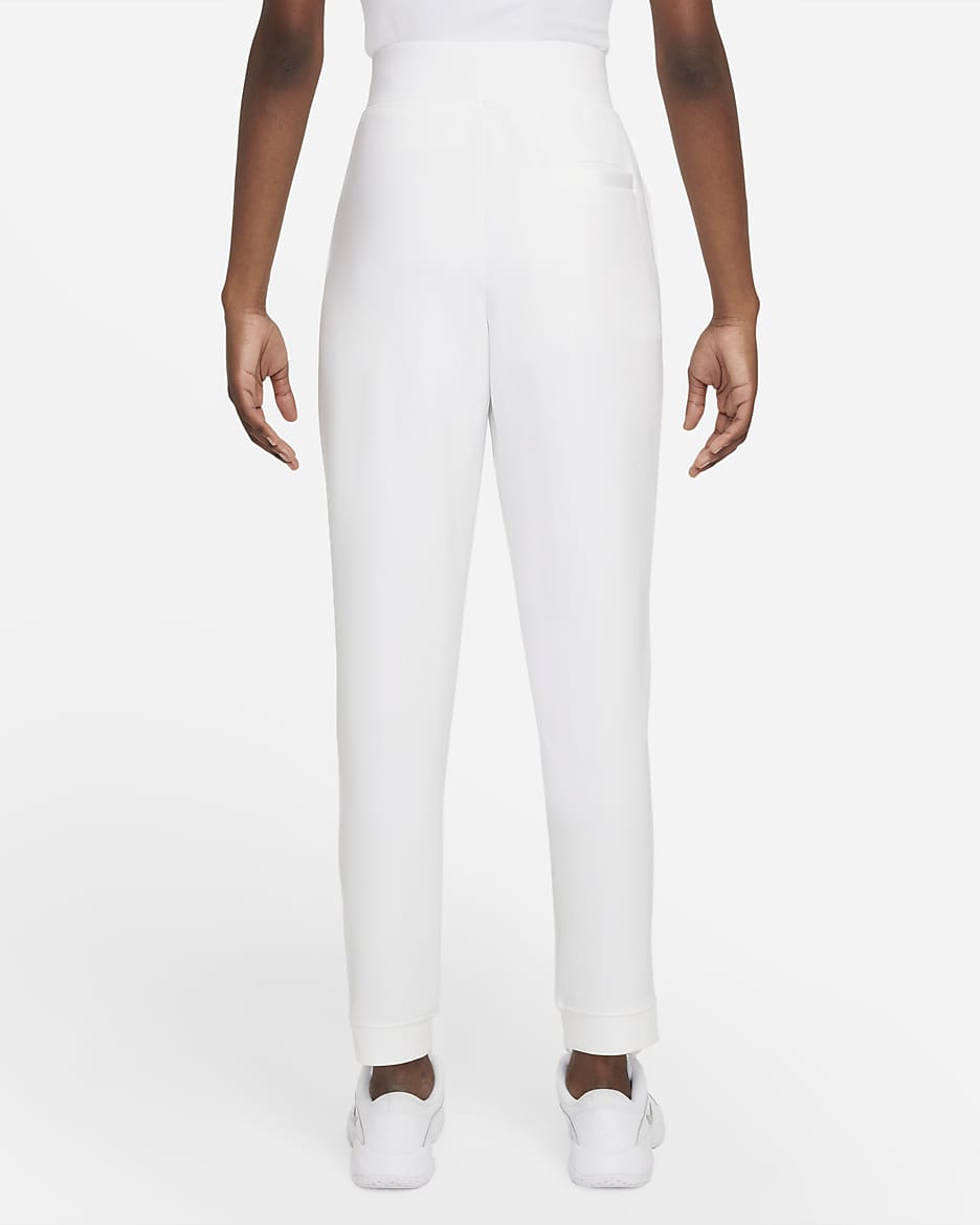 Pantalon de tennis en maille NikeCourt Dri-FIT pour Femme - Blanc