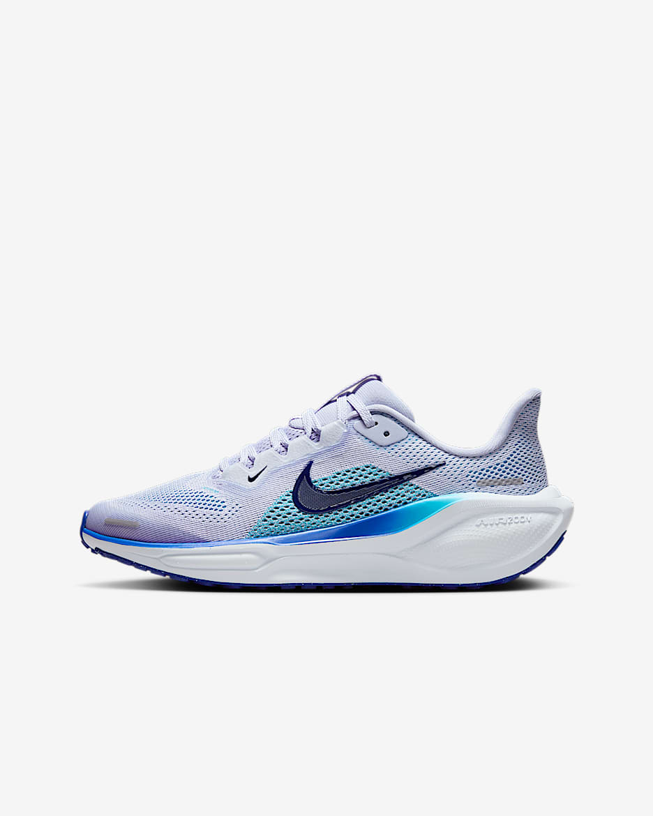 Nike Pegasus 41 Older Kids' Road Running Shoes - Ghost/Football Grey/Deep Night/Blue Void