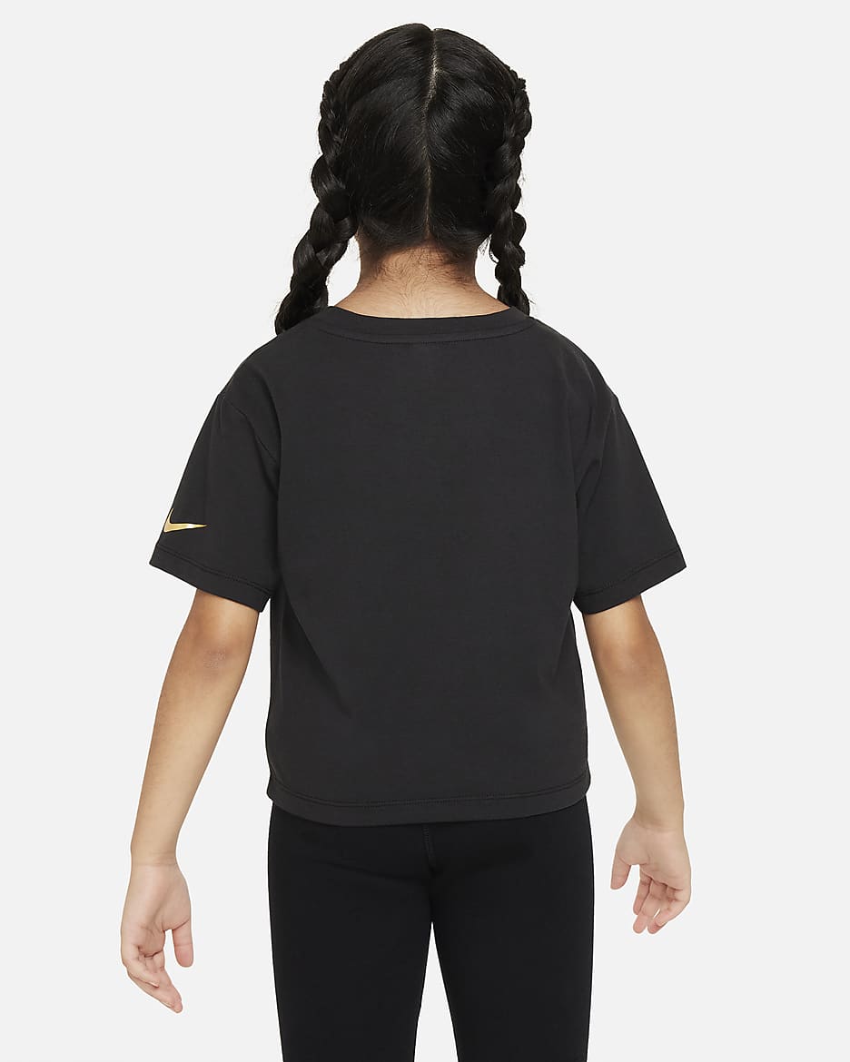 Nike Shine Boxy Tee Little Kids T-Shirt - Black