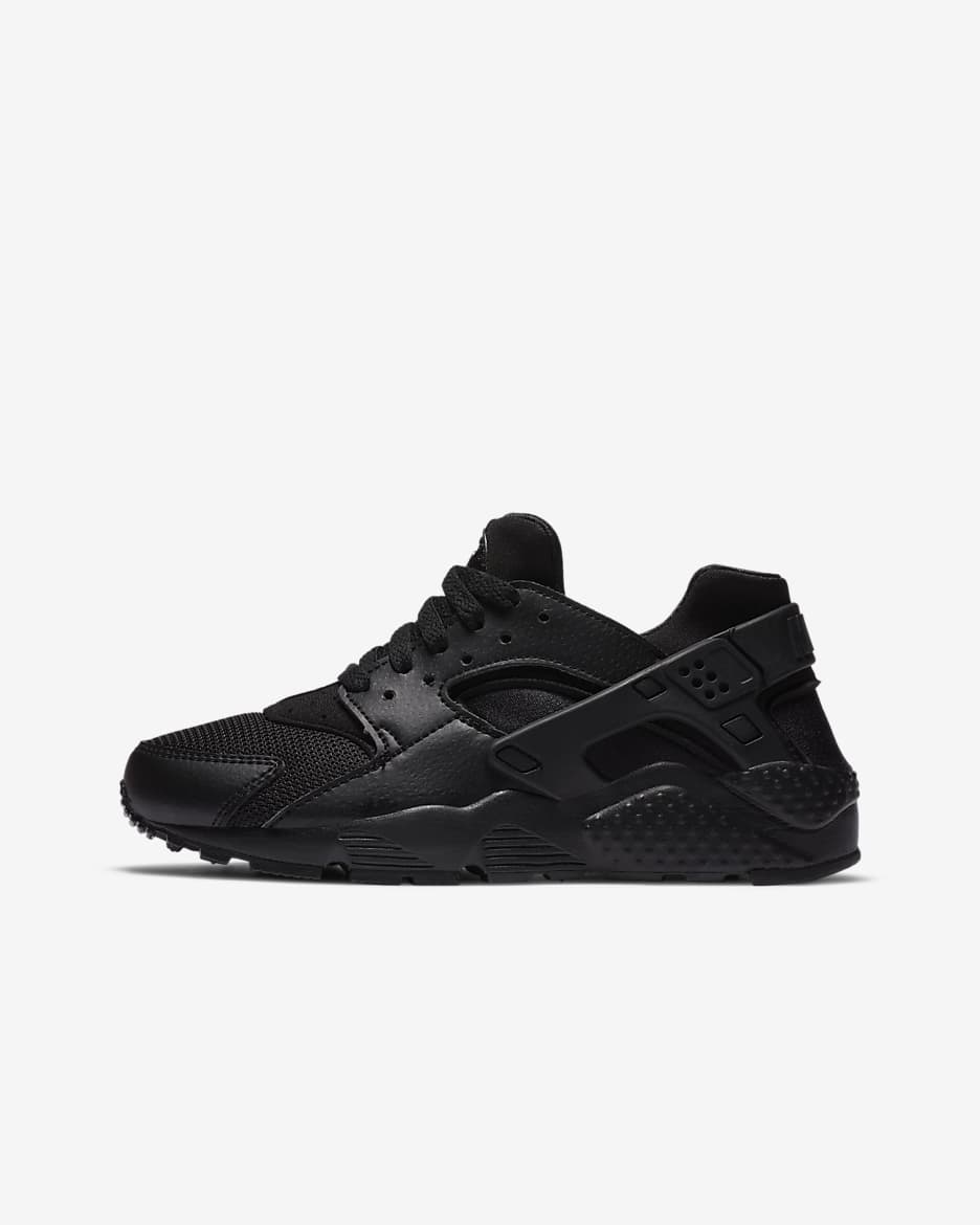 Nike Huarache Run Kinderschoen - Zwart/Zwart/Zwart