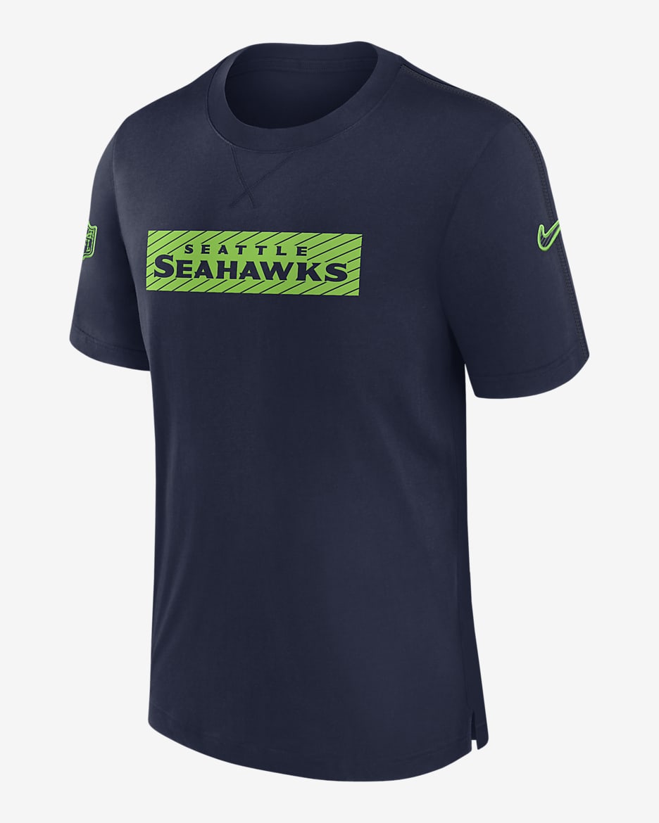 Seattle Seahawks Sideline Player Men's Nike Dri-FIT NFL T-Shirt - Navy