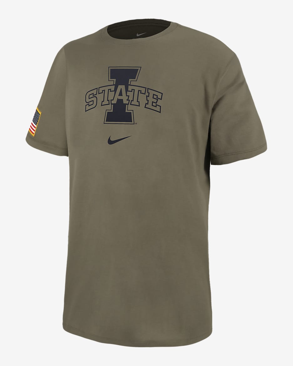 Iowa State Men's Nike College T-Shirt - Medium Olive