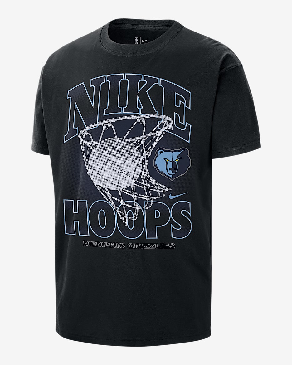 Memphis Grizzlies Courtside Men's Nike NBA Max90 T-Shirt - Black