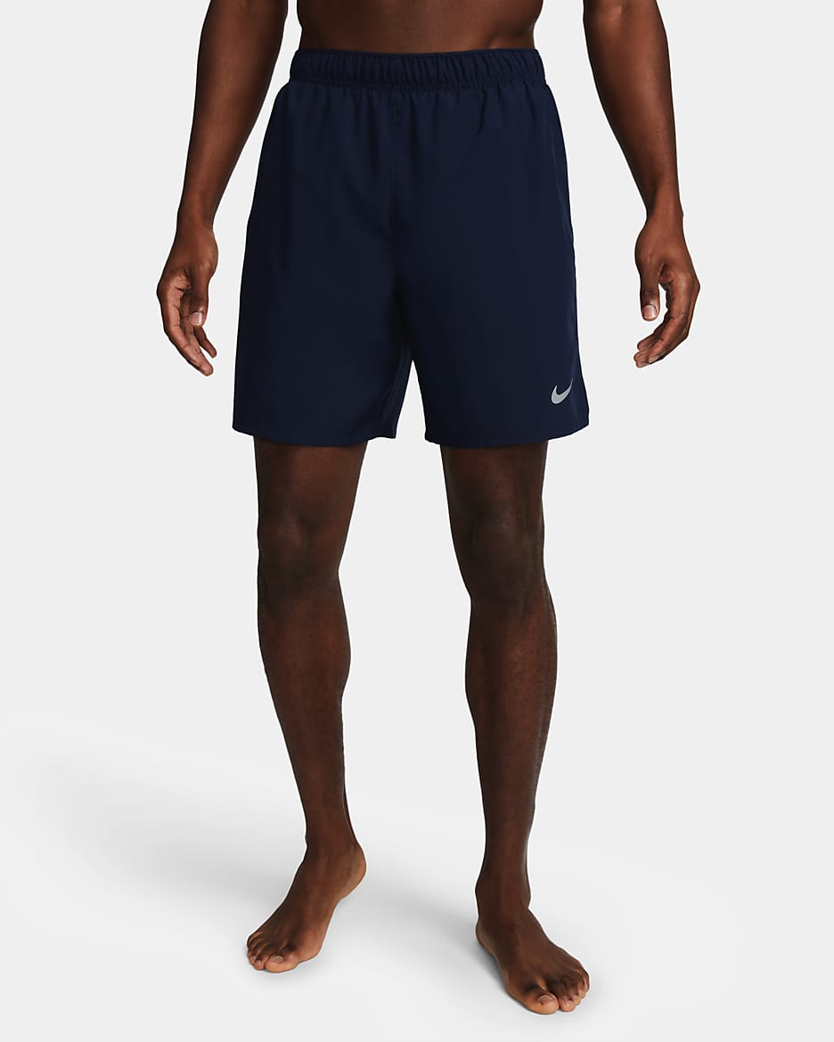 Nike Challenger Men's Dri-FIT 18cm (approx.) Brief-Lined Running Shorts - Obsidian/Obsidian/Black