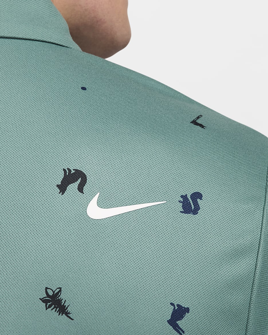 Nike Tour Dri-FIT golfpoloskjorte til herre - Bicoastal/Hvit