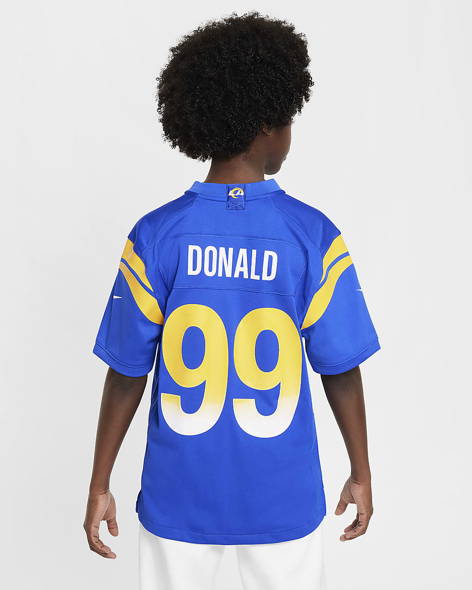 Aaron Donald Los Angeles Rams Nike NFL-wedstrijdjersey voor kids - Hyper Royal