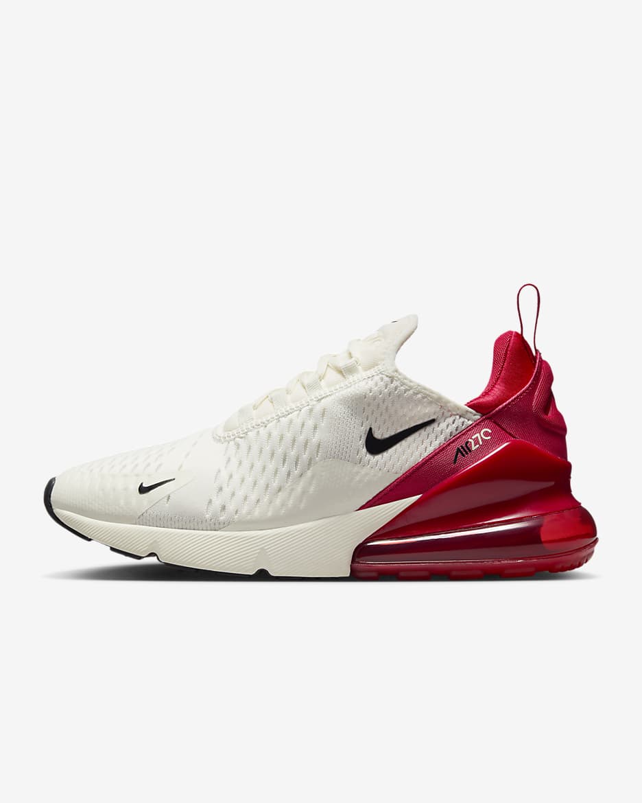 Chaussure Nike Air Max 270 pour femme - Gym Red/Noir/Sail