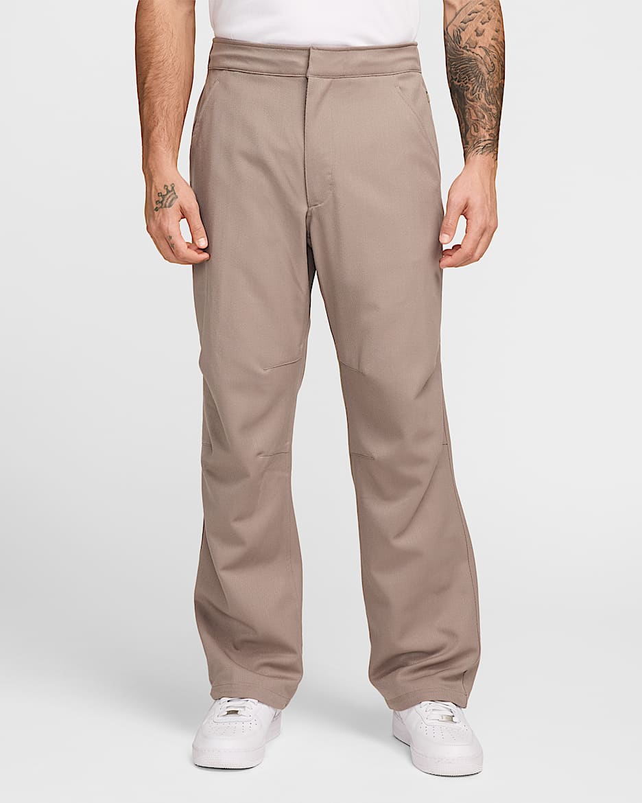 Pants de tejido Woven Nike Wool Classics - Fósil lunar